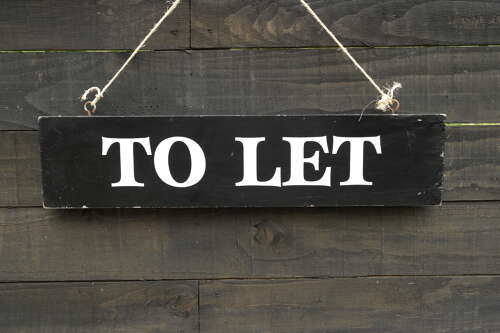 Vintage wooden To Let sign - Double sided