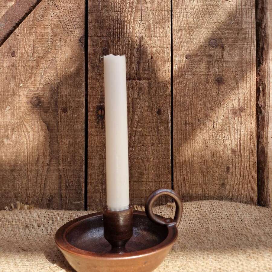 Studio pottery chamberstick