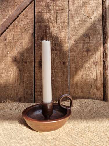 Studio pottery chamberstick