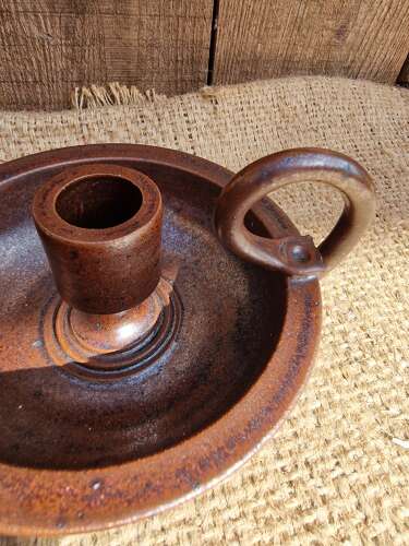 Studio pottery chamberstick
