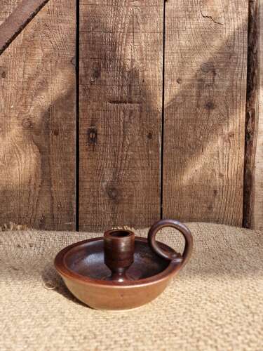 Studio pottery chamberstick