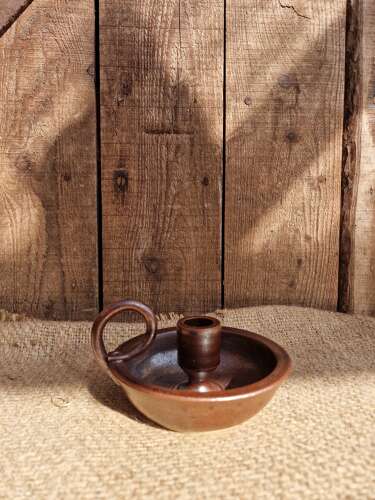Studio pottery chamberstick