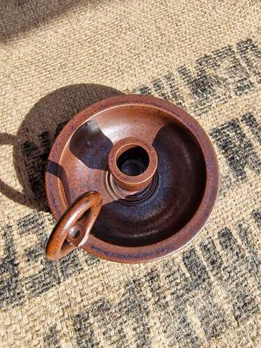 Studio pottery chamberstick