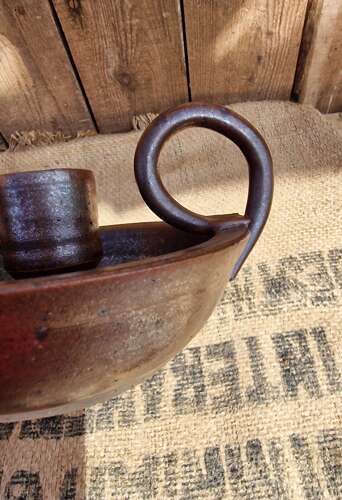 Studio pottery chamberstick