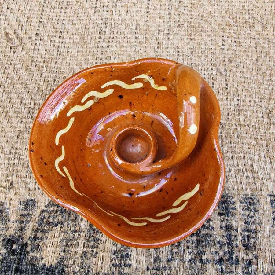 Studio pottery chamberstick