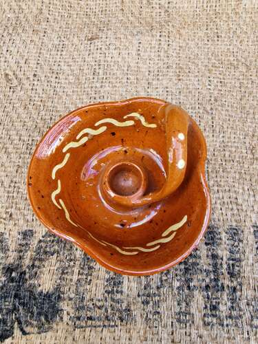 Studio pottery chamberstick
