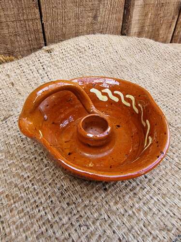 Studio pottery chamberstick