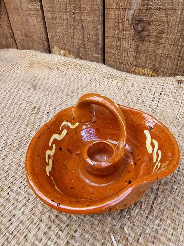Studio pottery chamberstick