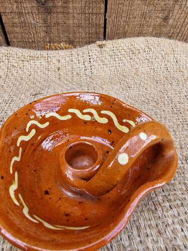 Studio pottery chamberstick