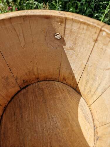 Antique pine pail