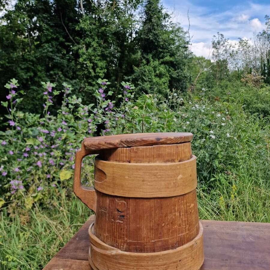 Antique pine Firkin
