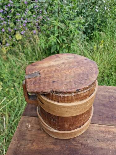 Antique pine Firkin