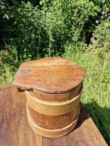 Antique pine Firkin