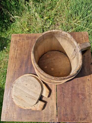 Antique pine Firkin