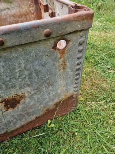 Galvanised water trough