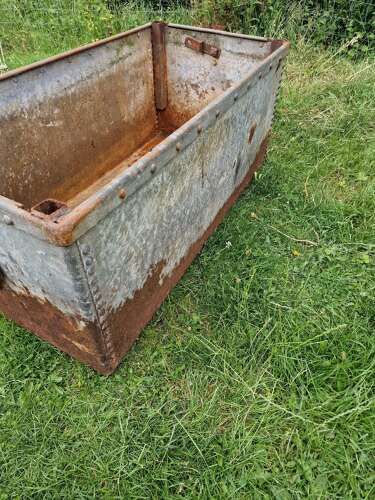 Galvanised water trough