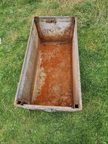 Galvanised water trough