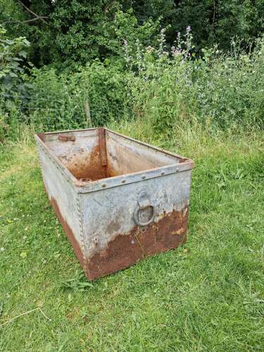 Galvanised water trough