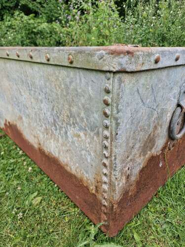 Galvanised water trough