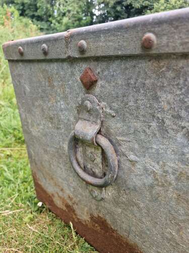 Galvanised water trough
