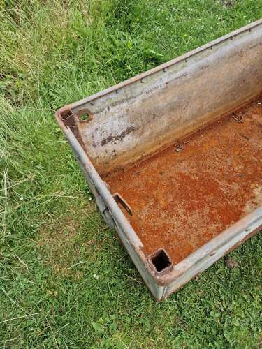 Galvanised water trough