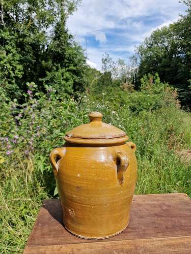 Spanish olive pot with lid