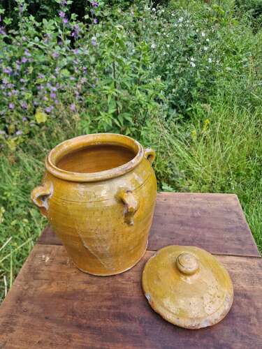 Spanish olive pot with lid