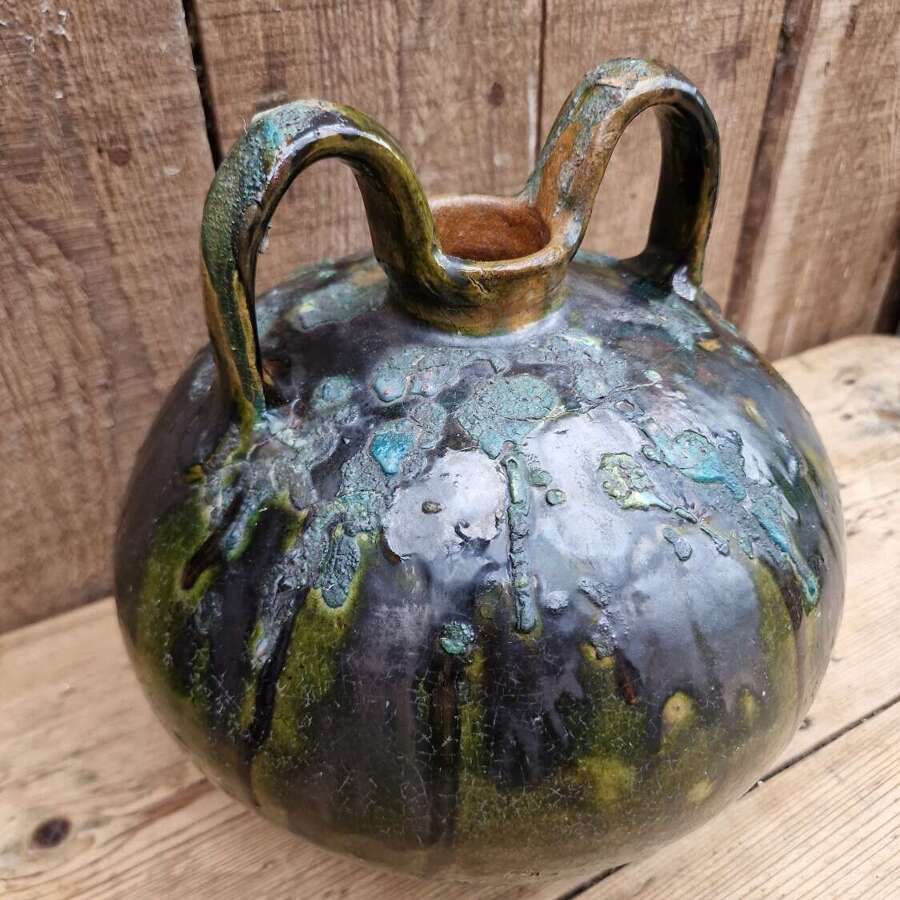 Green glazed pot