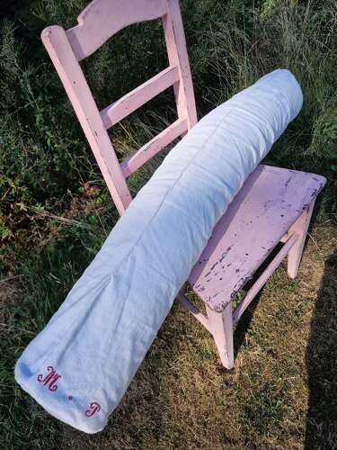 French linen bolster cushion