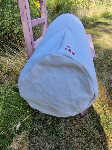 French linen bolster cushion