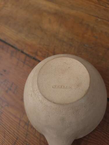 Mid-century Cricklade pottery blue glazed bowl