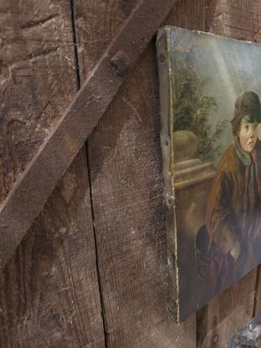 Victorian oil portrait dated 1862