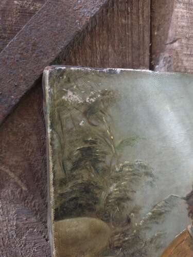 Victorian oil portrait dated 1862