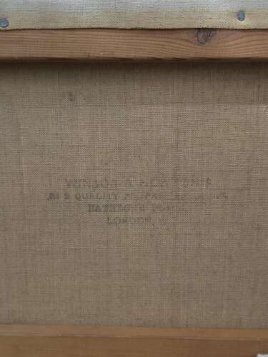 Signed 1916 marine oil painting by A. Bull