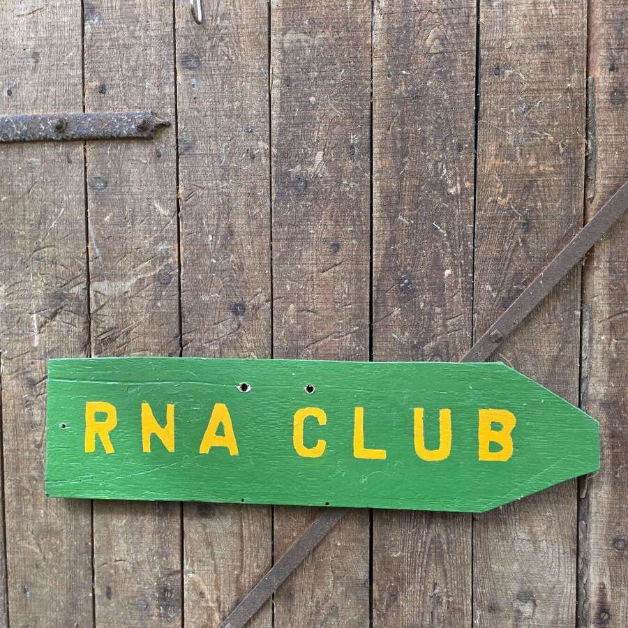 Royal Naval Association Club sign