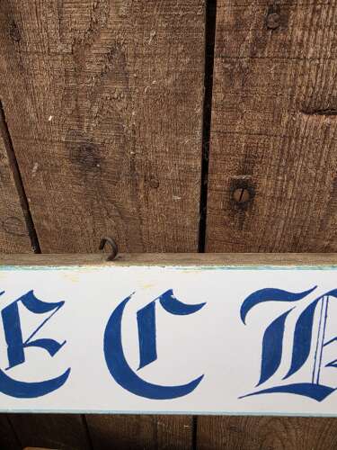 Vintage Royal Naval Association “Quarterdeck” wooden sign