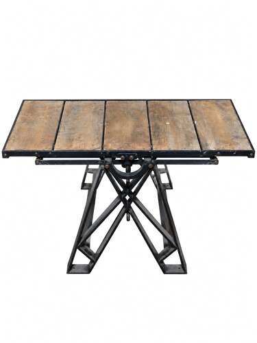 Metamorphic industrial table & shelving unit