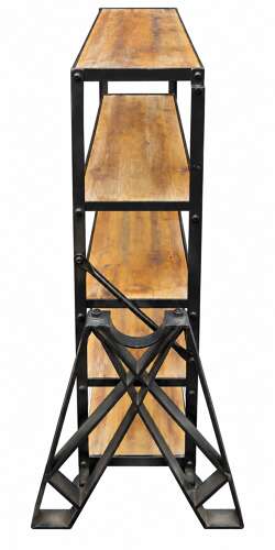 Metamorphic industrial table & shelving unit