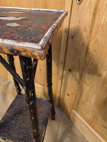 Vintage Chinese bamboo occasional table