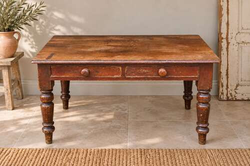 Victorian pine desk